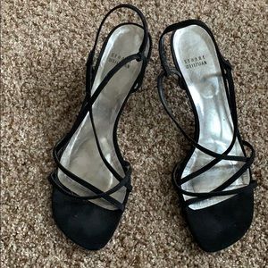Stuart Weizmann black strappy dress sandals